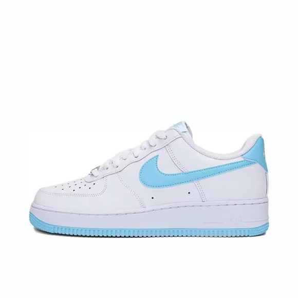 Nike Shoes - Nike Air Force 1 ‘07 Light Blue White Shoes